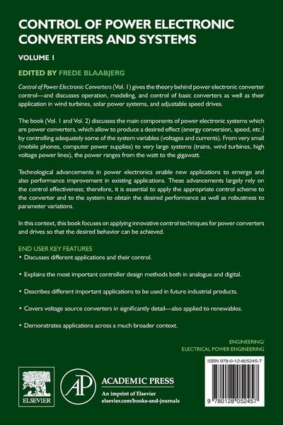 Produktbild: Control of Power Electronic Converters and Systems