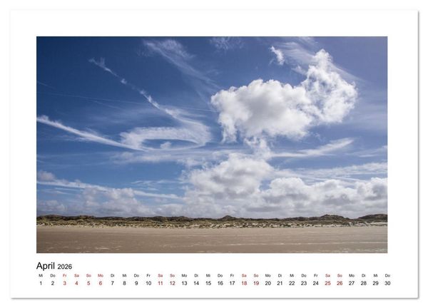 Produktbild: Juist Strandmomente (Wandkalender 2026 DIN A3 quer), CALVENDO Monatskalender
