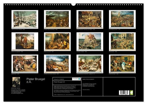Produktbild: Pieter Bruegel d.&Auml;. (Wandkalender 2026 DIN A2 quer), CALVENDO Monatskalender