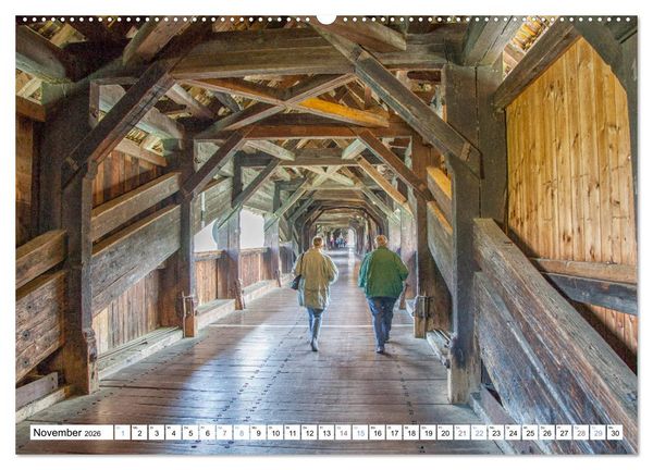 Produktbild: Bad S&auml;ckingen - St&auml;dtle am Hochrhein (hochwertiger Premium Wandkalender 2026 DIN A2 quer), Kunstdruck in Hochglanz