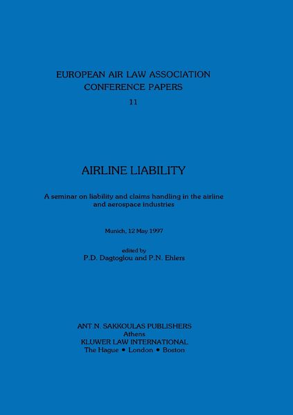 Produktbild: European Air Law Association: Arline Liability