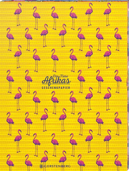 Produktbild: Die Tiere Afrikas Geschenkpapier-Heft Motiv Flamingo