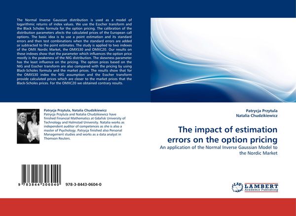 Produktbild: The impact of estimation errors on the option pricing