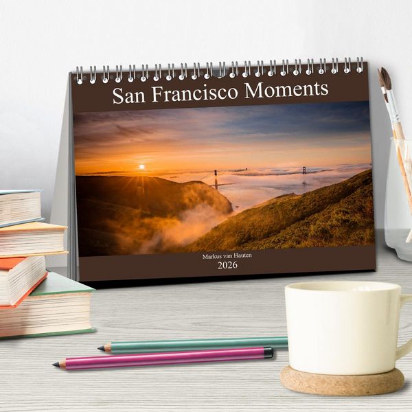 Produktbild: San Francisco Moments (Tischkalender 2026 DIN A5 quer), CALVENDO Monatskalender