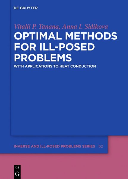 Produktbild: Optimal Methods for Ill-Posed Problems