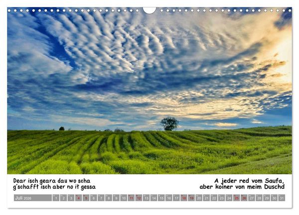 Produktbild: 03 Schw&auml;bische Sprichw&ouml;rter - D&ouml;s au no! (Wandkalender 2026 DIN A3 quer), CALVENDO Monatskalender