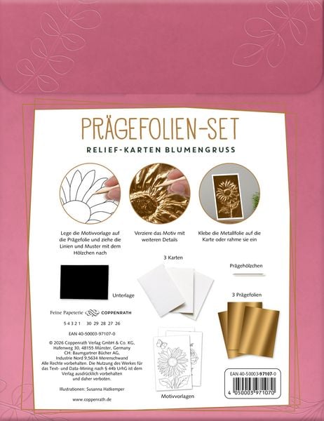 Produktbild: Pr&auml;gefolien-Set Relief-Karten