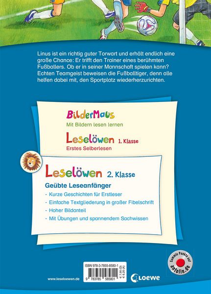 Produktbild: Lesel&ouml;wen 2. Klasse - Fu&szlig;ballgeschichten