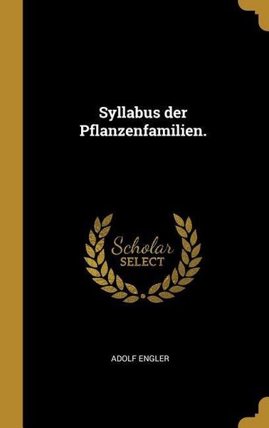 Produktbild: Syllabus der Pflanzenfamilien.