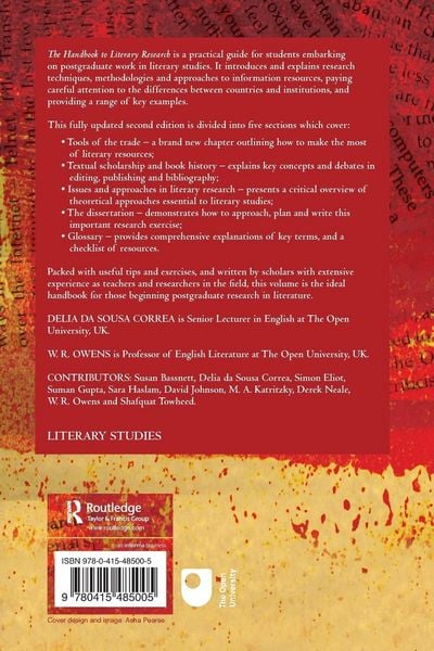 Produktbild: The Handbook to Literary Research