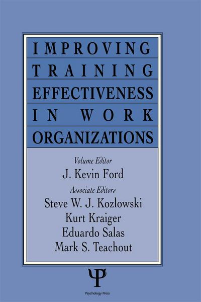 Produktbild: Improving Training Effectiveness in Work Organizations