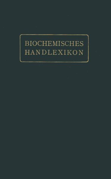 Produktbild: Biochemisches Handlexikon