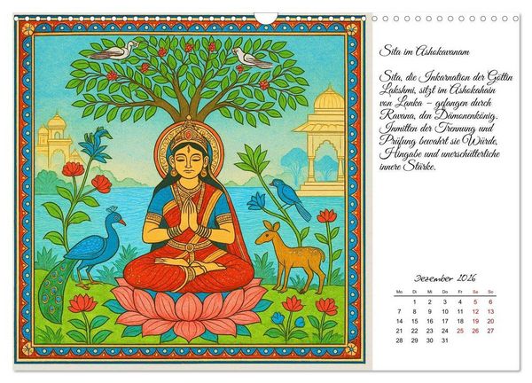 Produktbild: G&ouml;tterwelten des Hinduismus (Wandkalender 2026 DIN A3 quer), CALVENDO Monatskalender