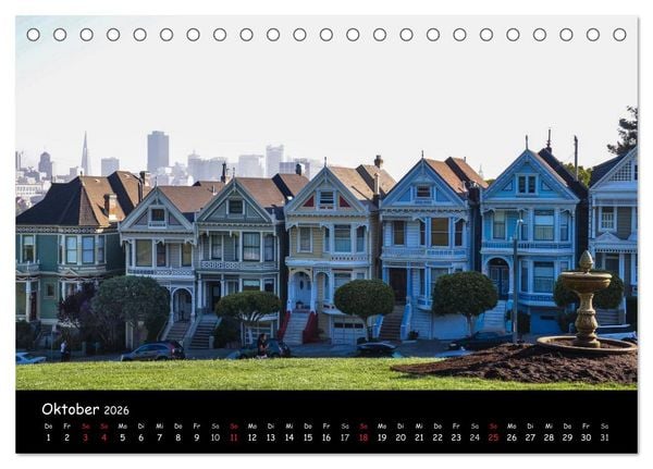 Produktbild: Rundreise Kalifornien mit Las Vegas (Tischkalender 2026 DIN A5 quer), CALVENDO Monatskalender