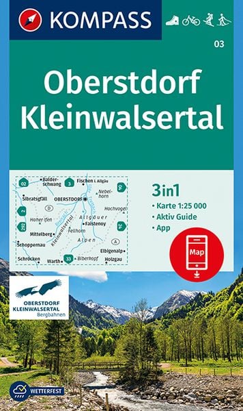 Produktbild: KOMPASS Wanderkarte Oberstdorf, Kleinwalsertal