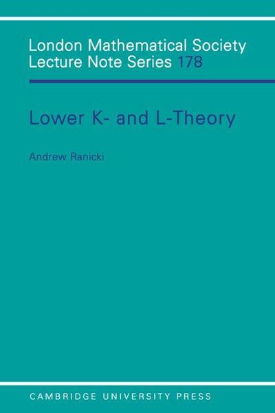 Produktbild: Lower K-& L-Theory