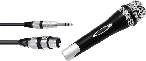 Produktbild: Gesangs-Mikrofon Omnitronic Partymic-1 &Uuml;bertragungsart (Details):Kabelgebunden inkl. Kabel, Schalter