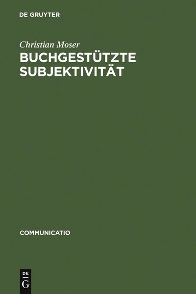 Produktbild: Buchgest&uuml;tzte Subjektivit&auml;t