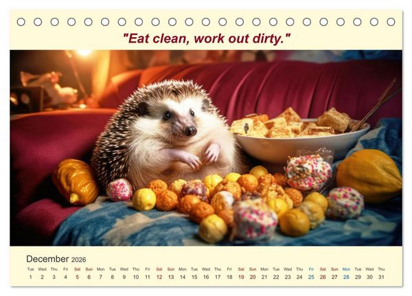 Produktbild: The funniest way to your dream figure (Desk Calendar 2026 DIN A5 landscape), CALVENDO 12 Month DeskCalendar