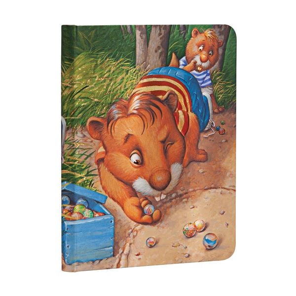 Produktbild: Hardcover Notizbuch Murmelspiel, Midi, Liniert