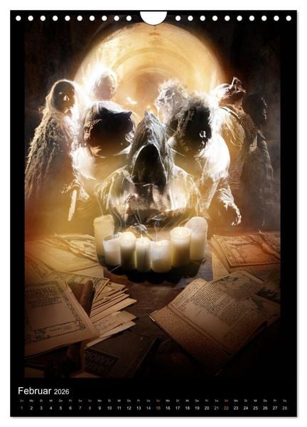 Produktbild: Halloween Optische Illusionen - Kalender 2026 (Wandkalender 2026 DIN A4 hoch), CALVENDO Monatskalender