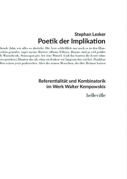 Produktbild: Poetik der Implikation