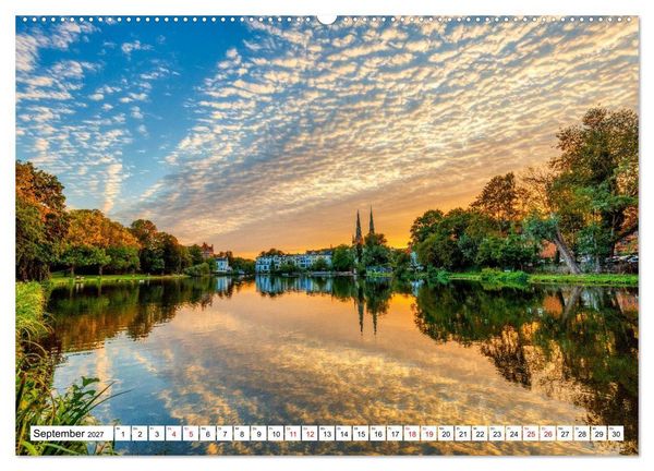 Produktbild: L&uuml;beck &ndash; Poetische Ansichten (hochwertiger Premium Wandkalender 2027 DIN A2 quer), Kunstdruck in Hochglanz