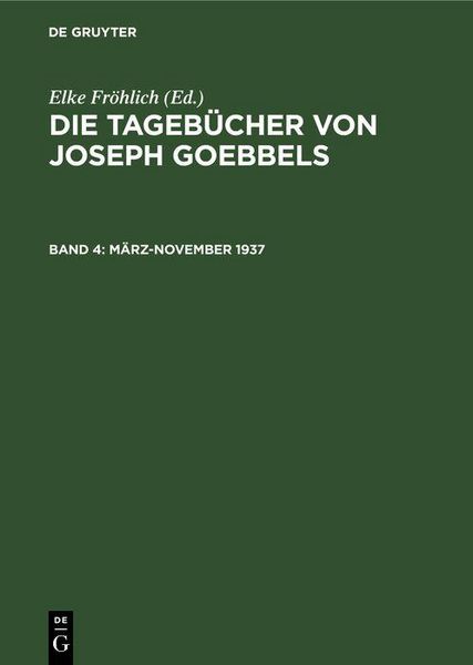 Produktbild: M&auml;rz-November 1937