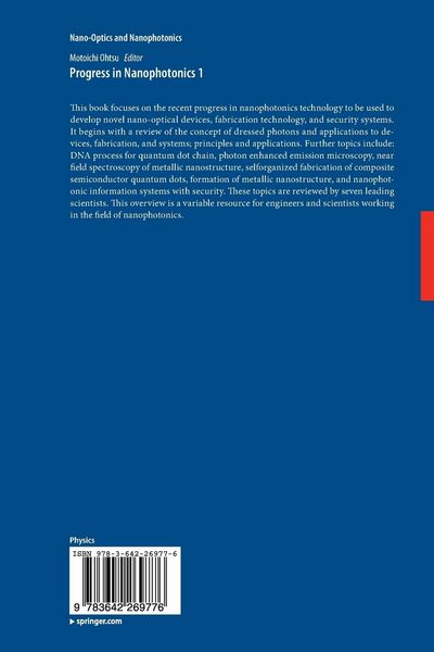 Produktbild: Progress in Nanophotonics 1