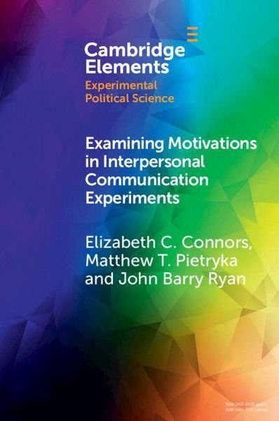 Produktbild: Examining Motivations in Interpersonal Communication Experiments