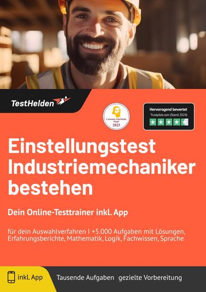 Produktbild: Einstellungstest Industriemechaniker: bestehen: Dein Online-Testtrainer inkl. Ap
