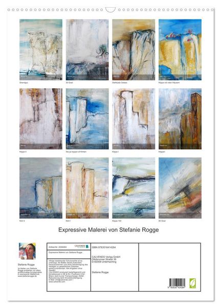 Produktbild: Expressive Malerei von Stefanie Rogge (Wandkalender 2026 DIN A2 hoch), CALVENDO Monatskalender