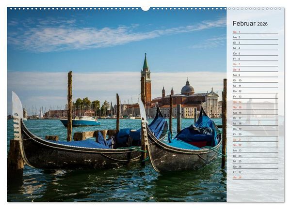 Produktbild: Wundervolles Venedig (hochwertiger Premium Wandkalender 2026 DIN A2 quer), Kunstdruck in Hochglanz