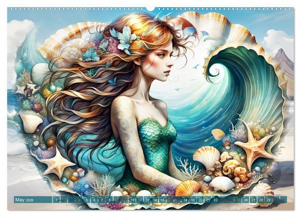Produktbild: Conch queens (High Quality Premium Wall Calendar 2026 DIN A2 landscape),CALVENDO 12 Month Wall Calendar