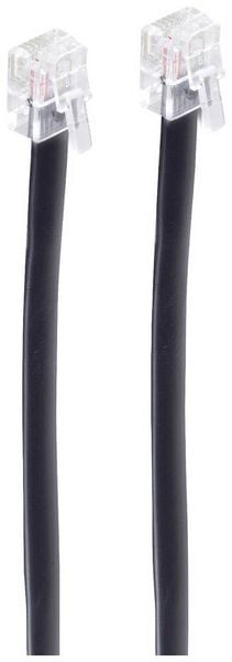 Produktbild: Shiverpeaks Western Anschlusskabel [1x RJ12-Stecker 6p6c - 1x RJ12-Stecker 6p6c] 6m Schwarz
