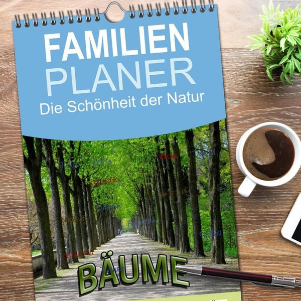 Produktbild: Familienplaner 2026 - B&auml;ume 2026 mit 5 Spalten (Wandkalender, 21 x 45 cm) CALVENDO