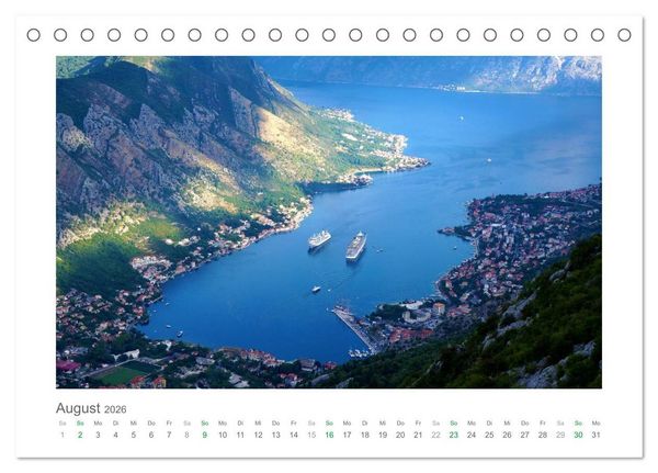 Produktbild: Traumhaftes Montenegro - Entdecken Sie die Perle der Adria im S&uuml;den Europas (Tischkalender 2026 DIN A5 quer), CALVENDO Monatskalender