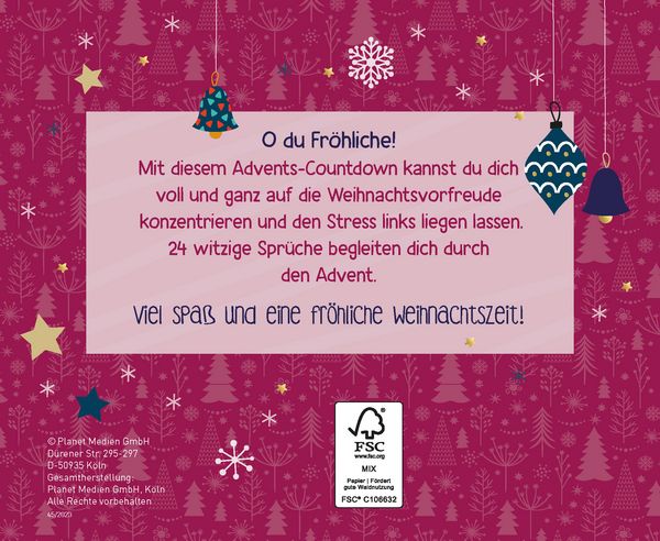 Produktbild: I feel betta with Lametta I 24 Gute-Laune-Spr&uuml;che f&uuml;r die Adventszeit