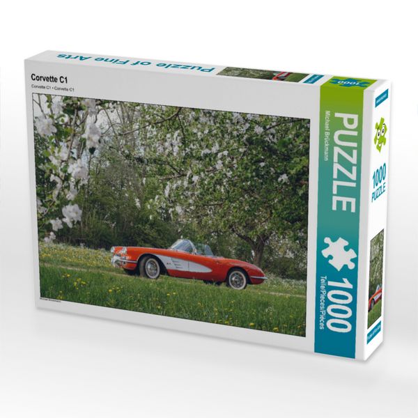Produktbild: CALVENDO Puzzle Corvette C1 | 1000 Teile Lege-Gr&ouml;&szlig;e 64x48cm Foto-Puzzle f&uuml;r gl&uuml;ckliche Stunden
