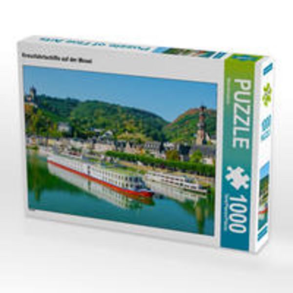 CALVENDO Puzzle Kreuzfahrtschiffe auf der Mosel | 1000 Teile Lege-Größe 64x48cm Foto-Puzzle für glückliche Stunden