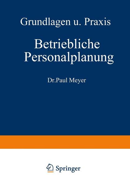 Produktbild: Betriebliche Personalplanung