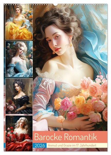 Produktbild: Barocke Romantik. Anmut und Grazie im 17. Jahrhundert (Wandkalender 2026 DIN A2 hoch), CALVENDO Monatskalender