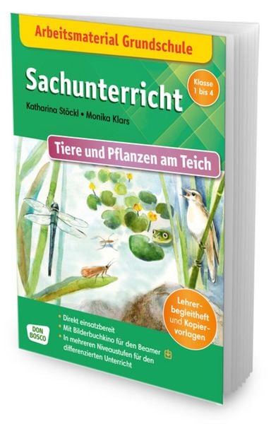 Produktbild: Arbeitsmaterial Grundschule. Sachunterricht: Tiere und Pflanzen am Teich.