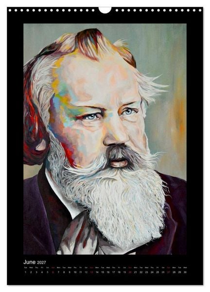 Produktbild: Pop Art Famous composers (Wall Calendar 2027 DIN A3 portrait), CALVENDO 12 Month Wall Calendar