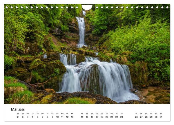 Produktbild: Wasserfallwelt Schweiz (Wandkalender 2026 DIN A4 quer), CALVENDO Monatskalender