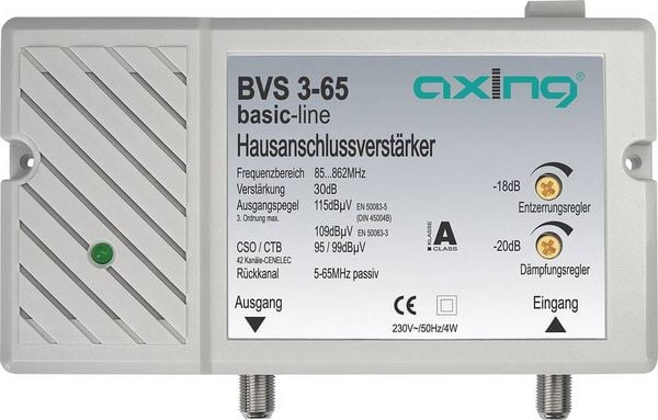 Produktbild: Axing BVS 3-65 Kabel-TV Verst&auml;rker 30 dB