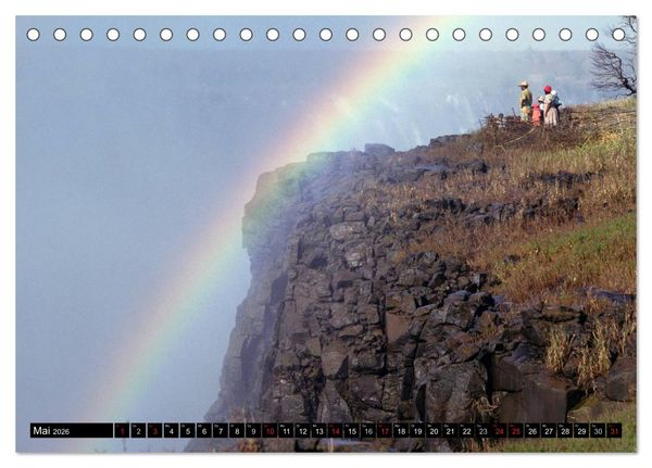 Produktbild: Victoria Wasserf&auml;lle, Mosi-oa-Tunya der "Donnernde Rauch" (Tischkalender 2026 DIN A5 quer), CALVENDO Monatskalender