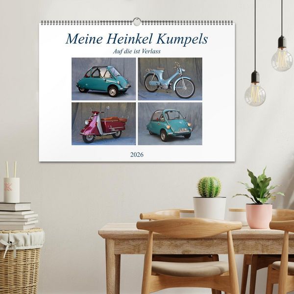 Produktbild: Meine Heinkel Kumpels (Wandkalender 2026 DIN A2 quer), CALVENDO Monatskalender