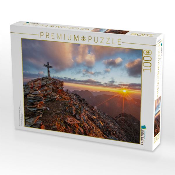 Produktbild: CALVENDO Puzzle Sonnenaufgang in den Hohen Tauern | 1000 Teile Lege-Gr&ouml;&szlig;e 64x48cm Foto-Puzzle f&uuml;r gl&uuml;ckliche Stunden