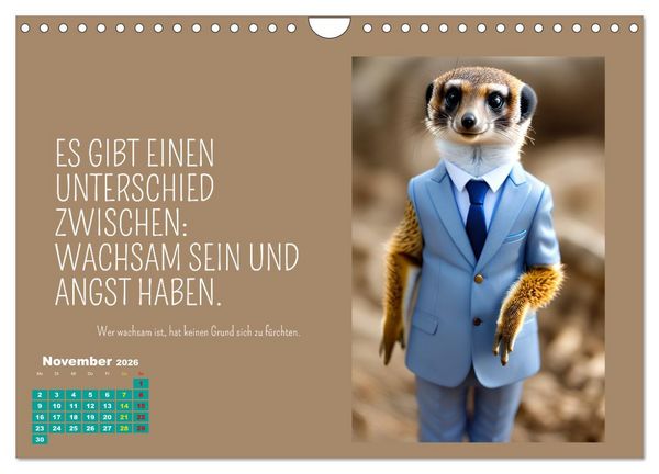 Produktbild: Tierisch motiviert (Wandkalender 2026 DIN A4 quer), CALVENDO Monatskalender